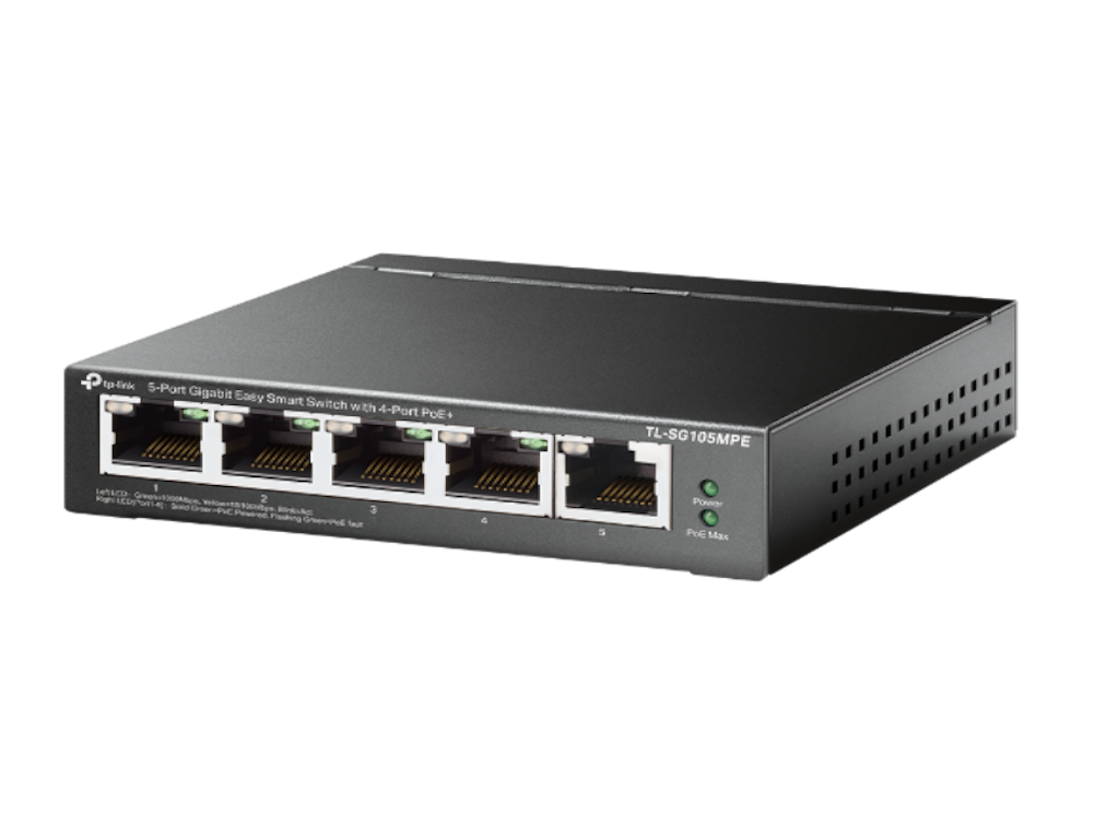 TP-Link TL-SG105MPE gigabitni Easy Smart PoE+ switch sa 5 portova