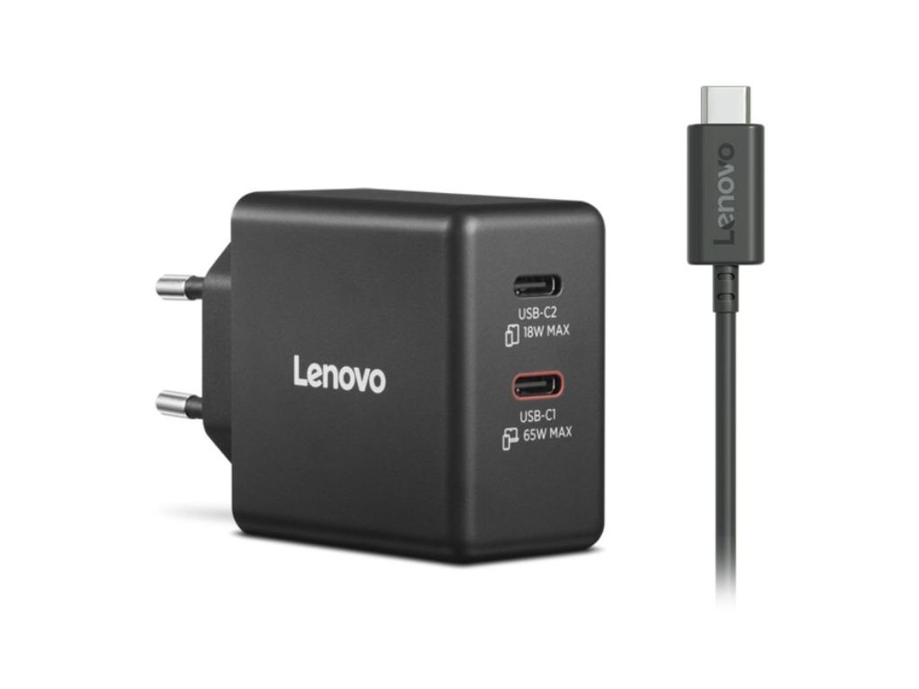 Lenovo G0A6065BEU Dual USB-C GaN punjač 65 W
