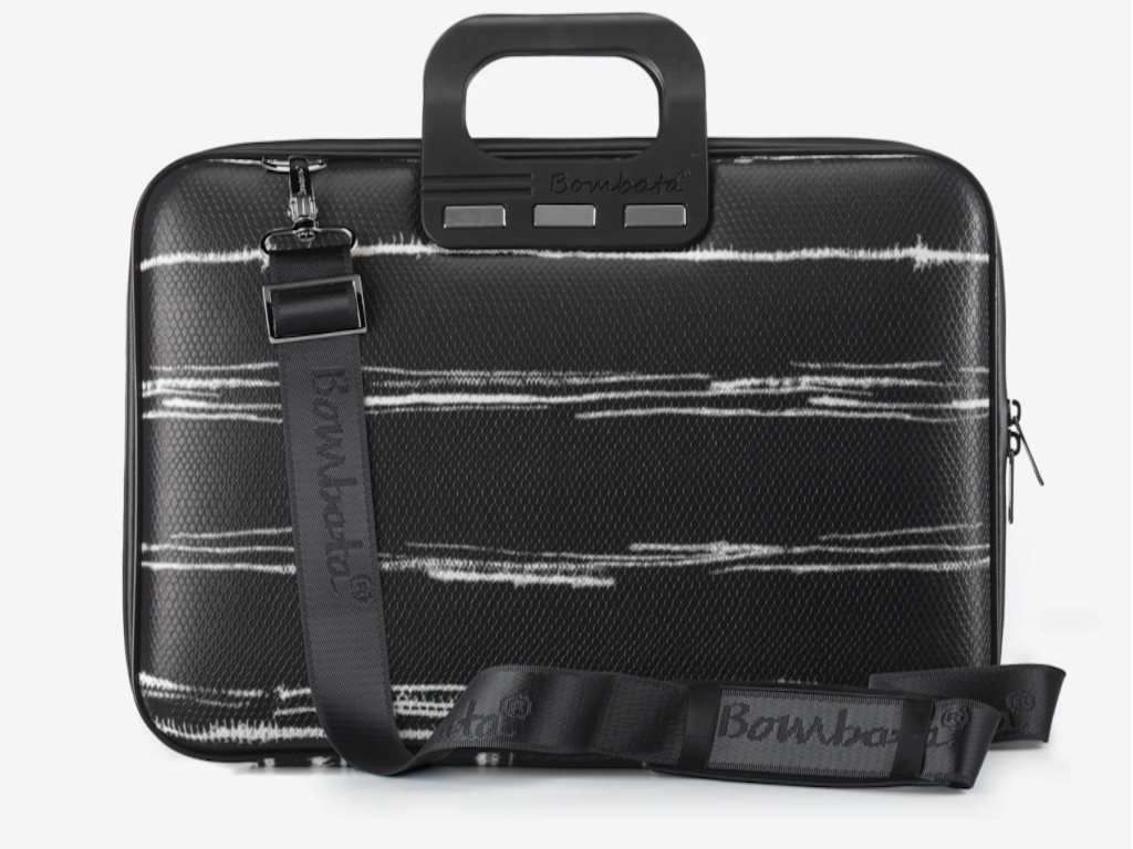 Bombata Medio Black&White 13–14 inča torba za laptop, crna