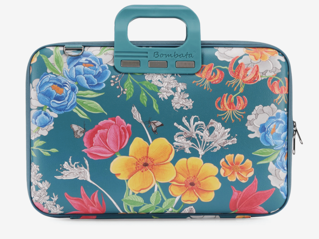 BOMBATA Peonia Teal Blue torba za laptop 13–14 inča