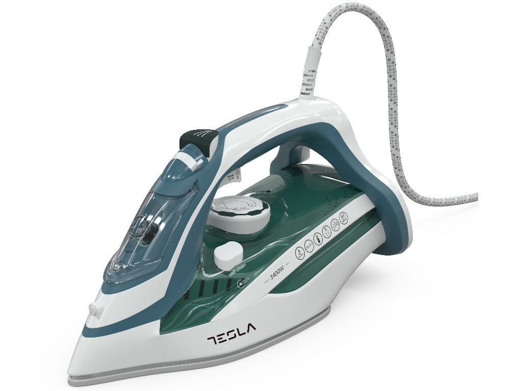 Tesla IR300BL parna pegla 2400 W, plavo-bela