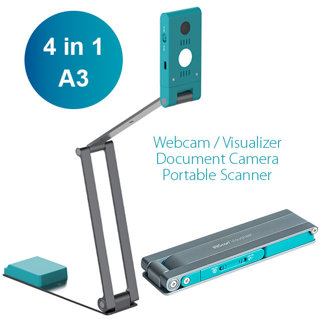 IRIScan Visualizer 7 dokument kamera i prenosivi A3 skener, 13 MP