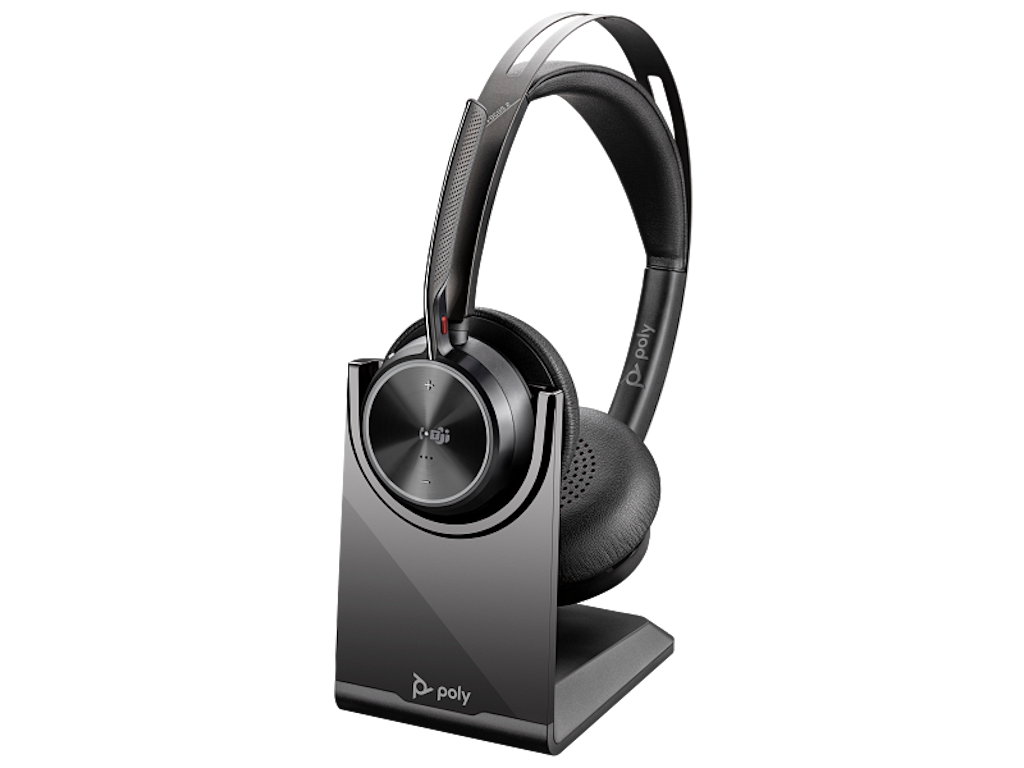 HP Poly Voyager Focus 2 Teams slušalice sa bazom za punjenje