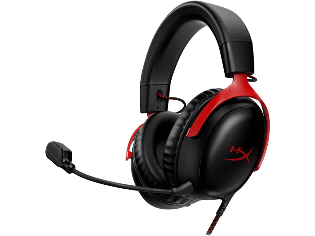 Žične gejming slušalice HyperX Cloud III sa mikrofonom, crno-crvene