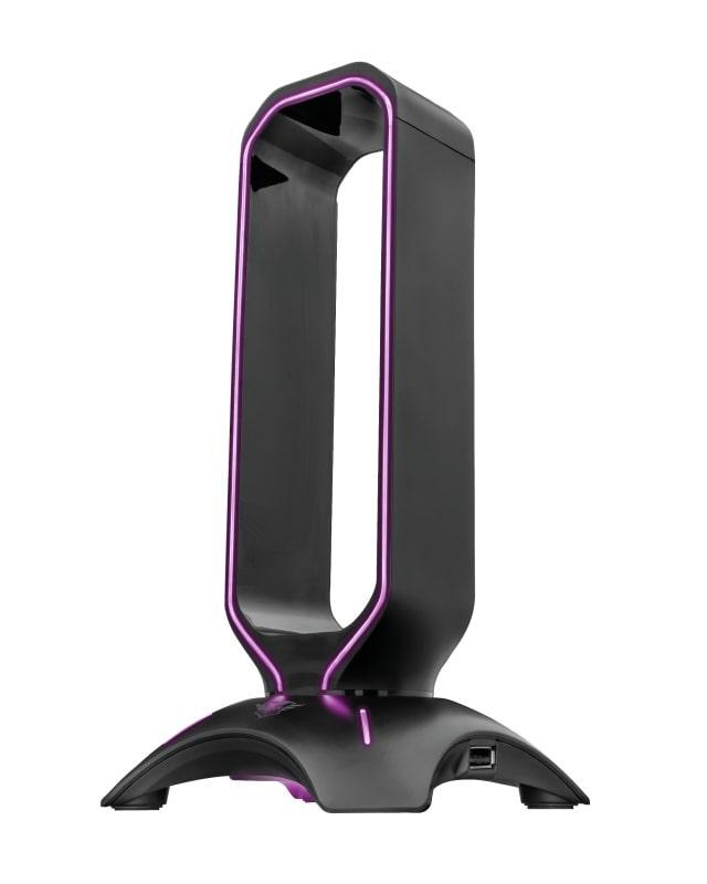 Trust GXT 265 Cintar RGB stalak za slušalice sa 2 USB porta
