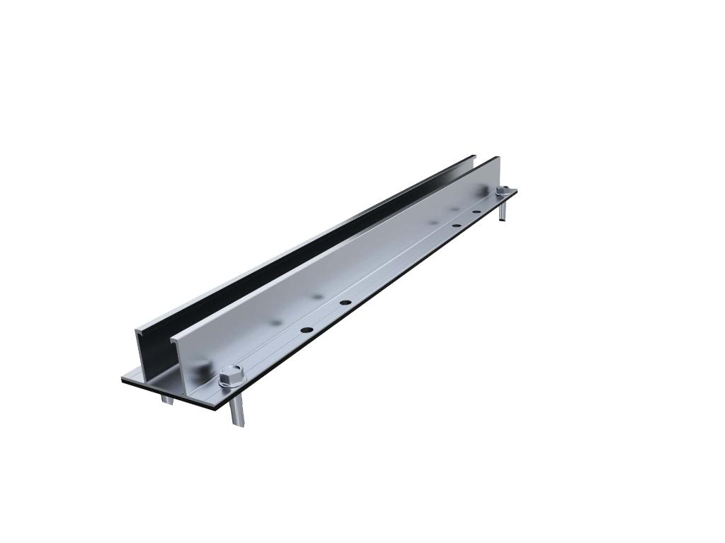 Antai mini rail set za trapezni lim H45, 400 mm, za 6 frameless panela