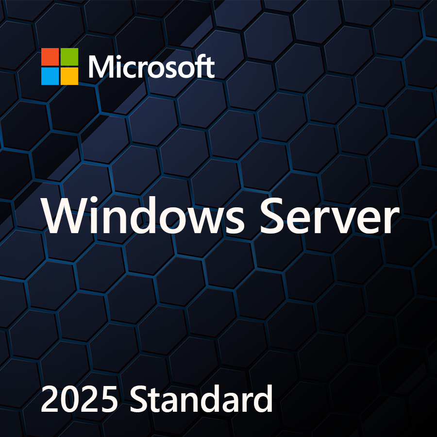 Microsoft Windows Server 2025 Standard OEM DVD licenca, 16 jezgara