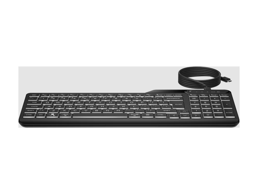 HP 400 Backlit žična tastatura sa numeričkim blokom, US raspored