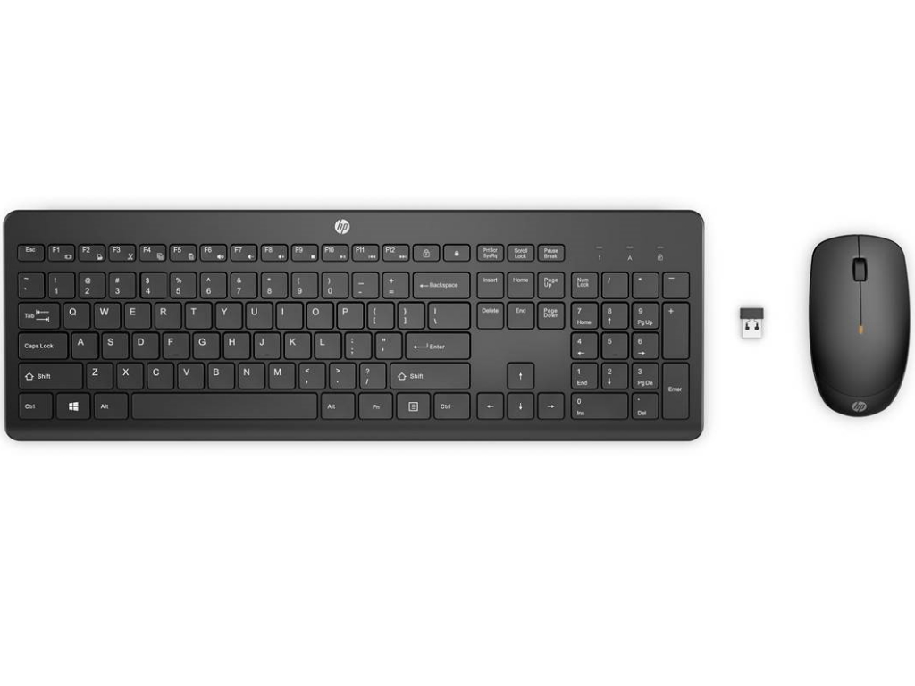 HP 230 bežični set tastature i miša, SRB raspored, crni