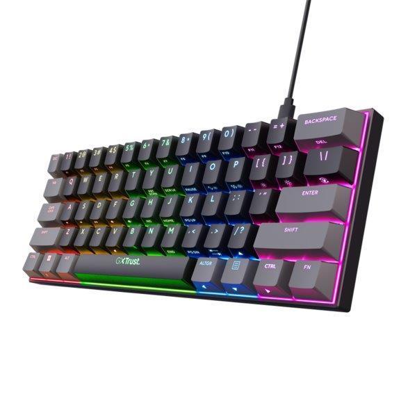 Trust GXT 867 Acira 60% mini gejmerska tastatura US RGB