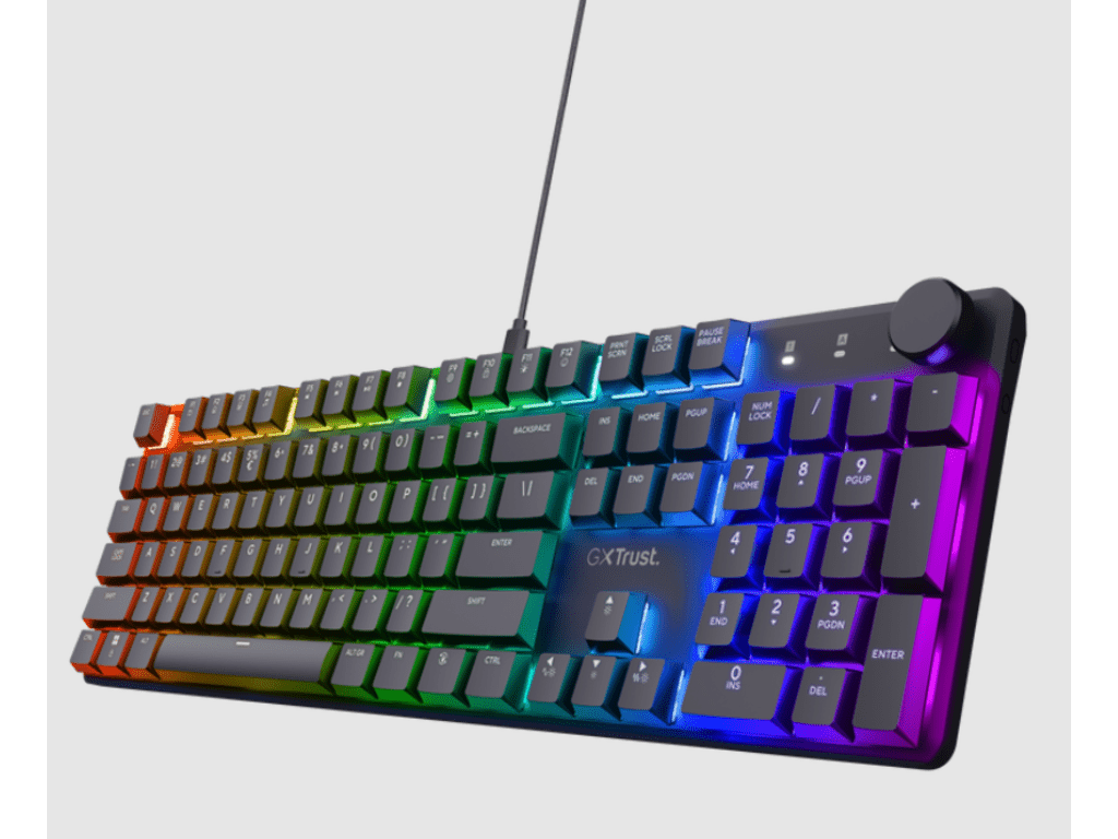 Trust GXT 866 Torix mehanička gejming tastatura, US, RGB, 104 tastera