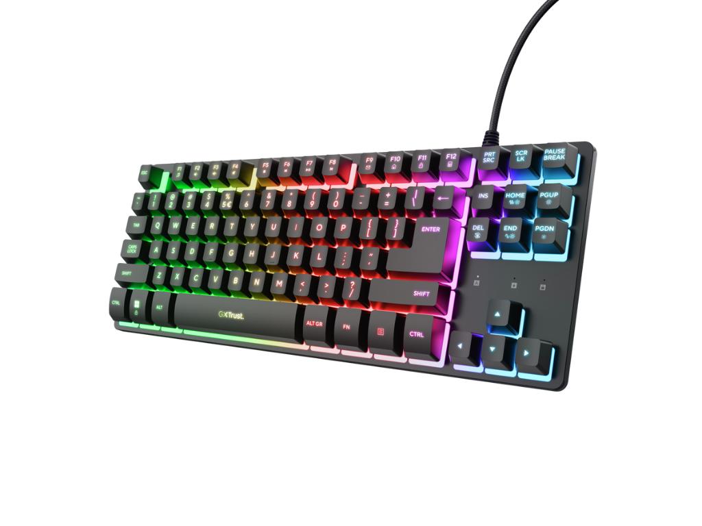 Trust GXT 833 Thado TKL gejmerska tastatura, HR/SI, crna