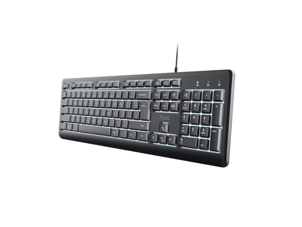 Trust Primo 26290 osvetljena žičana tastatura, US QWERTY