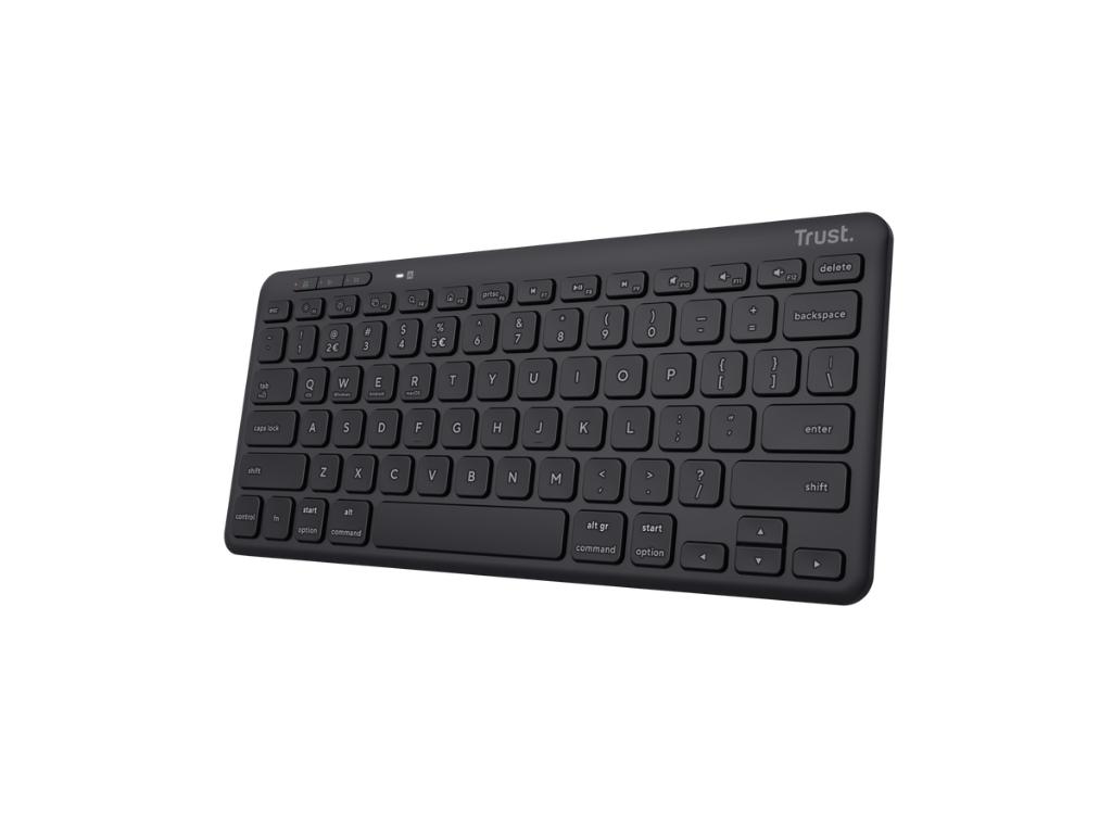 Trust Lyra Compact bežična tastatura, US raspored, crna