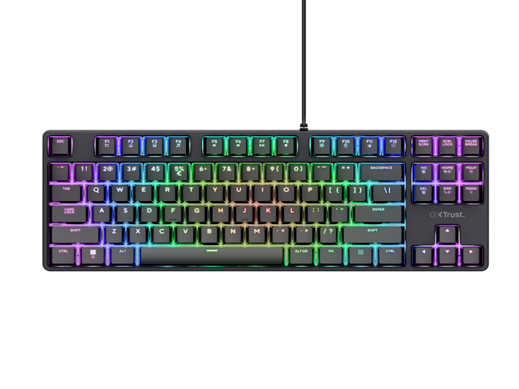 Trust GXT 864 Cada TKL mehanička RGB tastatura, US