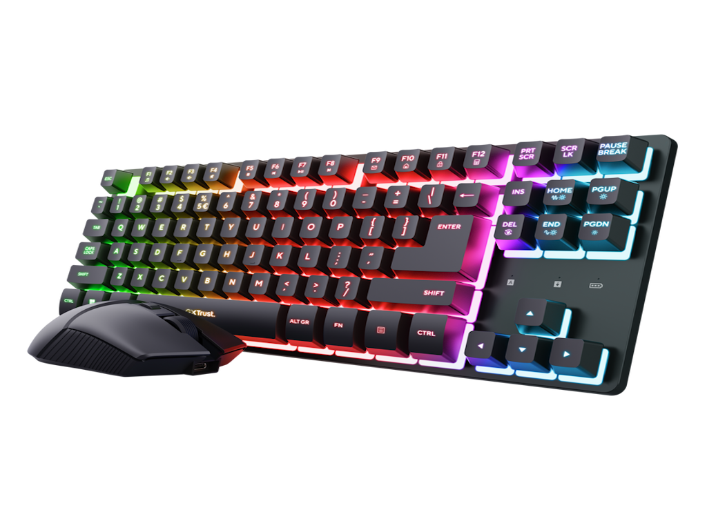 Trust GXT 832 Thado Wireless TKL bežični set tastature i miša