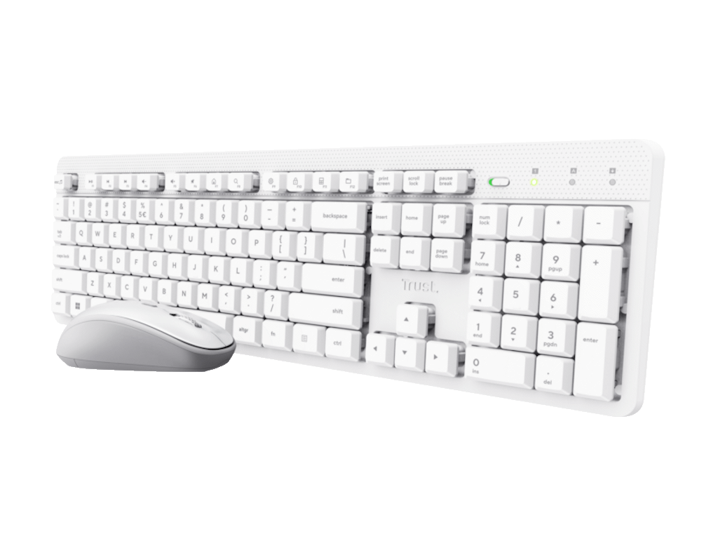 Trust Ody II bežični komplet bele tastature i miša, US