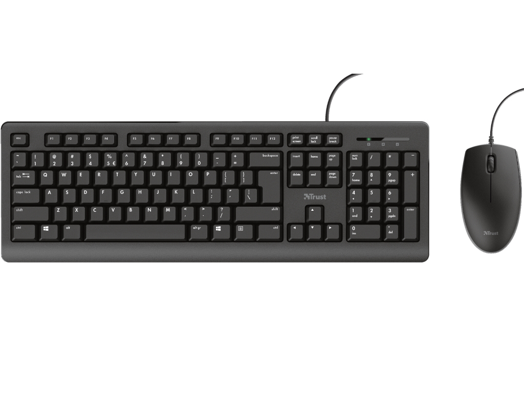 Trust Primo 24384 žični set tastature i miša, HR/SI QWERTY