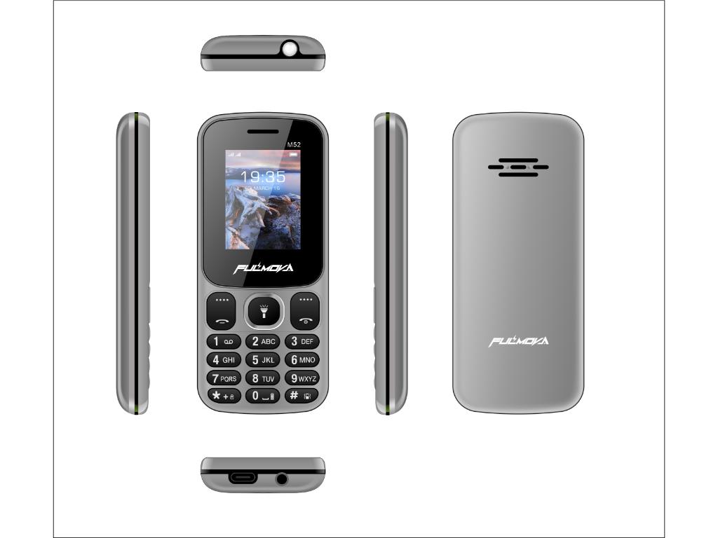 Mobilni telefon FULMOVA M52, Dual SIM, sivi, 1,77″