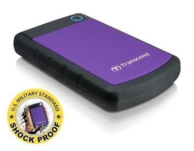 Transcend StoreJet 25H3P eksterni HDD 1 TB, USB 3.0, crno-ljubičasti