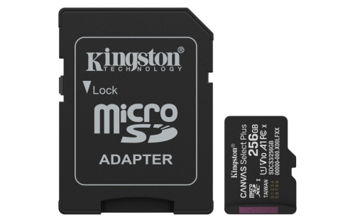 Kingston Canvas Select Plus Gen3 256GB microSDXC kartica 150MB/s sa SD adapterom