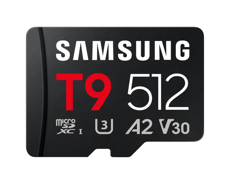 Samsung T9 microSDXC 512 GB memorijska kartica, do 200/130 MB/s
