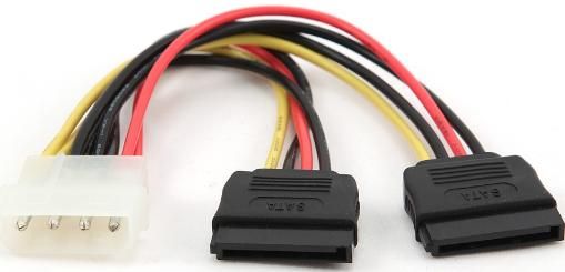 Gembird CC-SATA-PSY Molex na 2× SATA napojni kabl, 15 cm