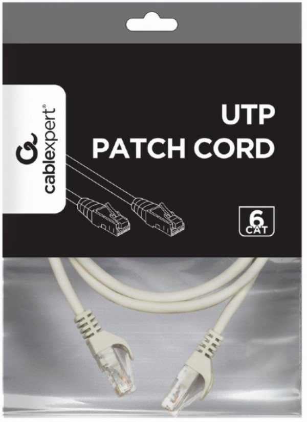 Gembird PP6U-2M sivi UTP Cat 6 mrežni kabl, 2 m