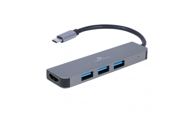 Cablexpert A-CM-COMBO2-01 USB-C adapter sa HDMI i 3 USB-A porta