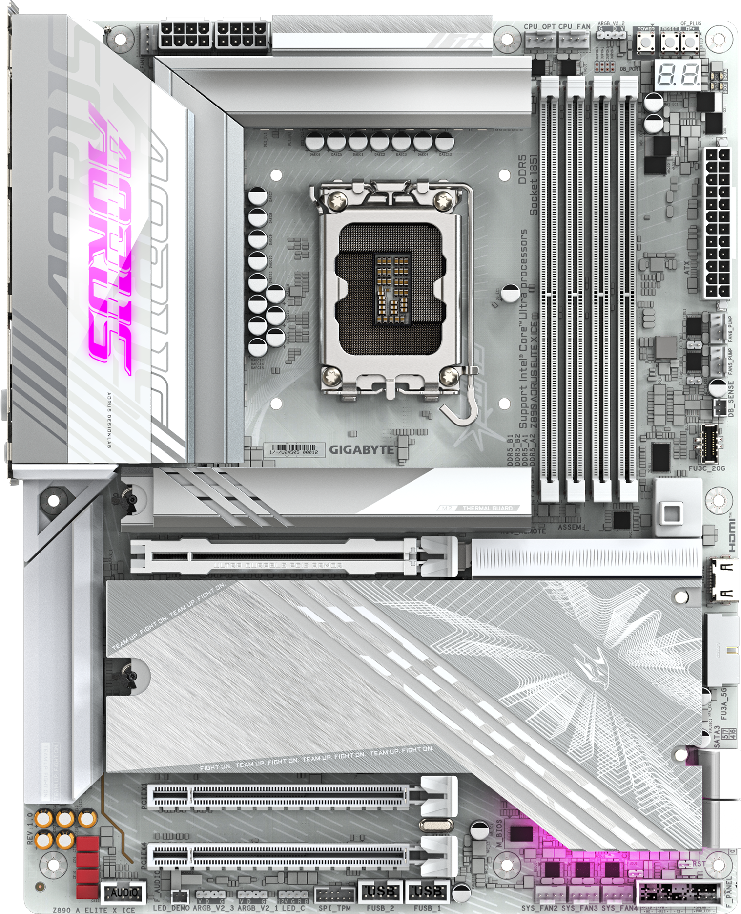 Gigabyte Z890 AORUS ELITE X ICE Wi-Fi 7 ATX matična ploča