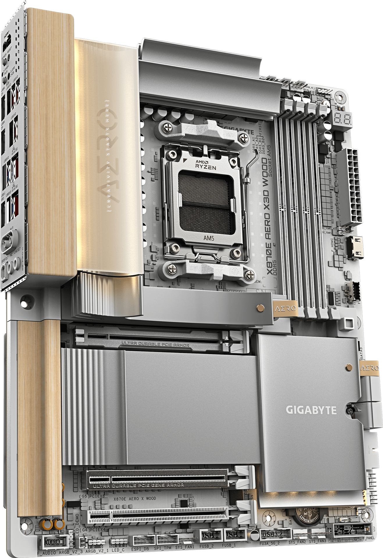 Gigabyte X870E AERO X3D WOOD AM5 DDR5 ATX matična ploča