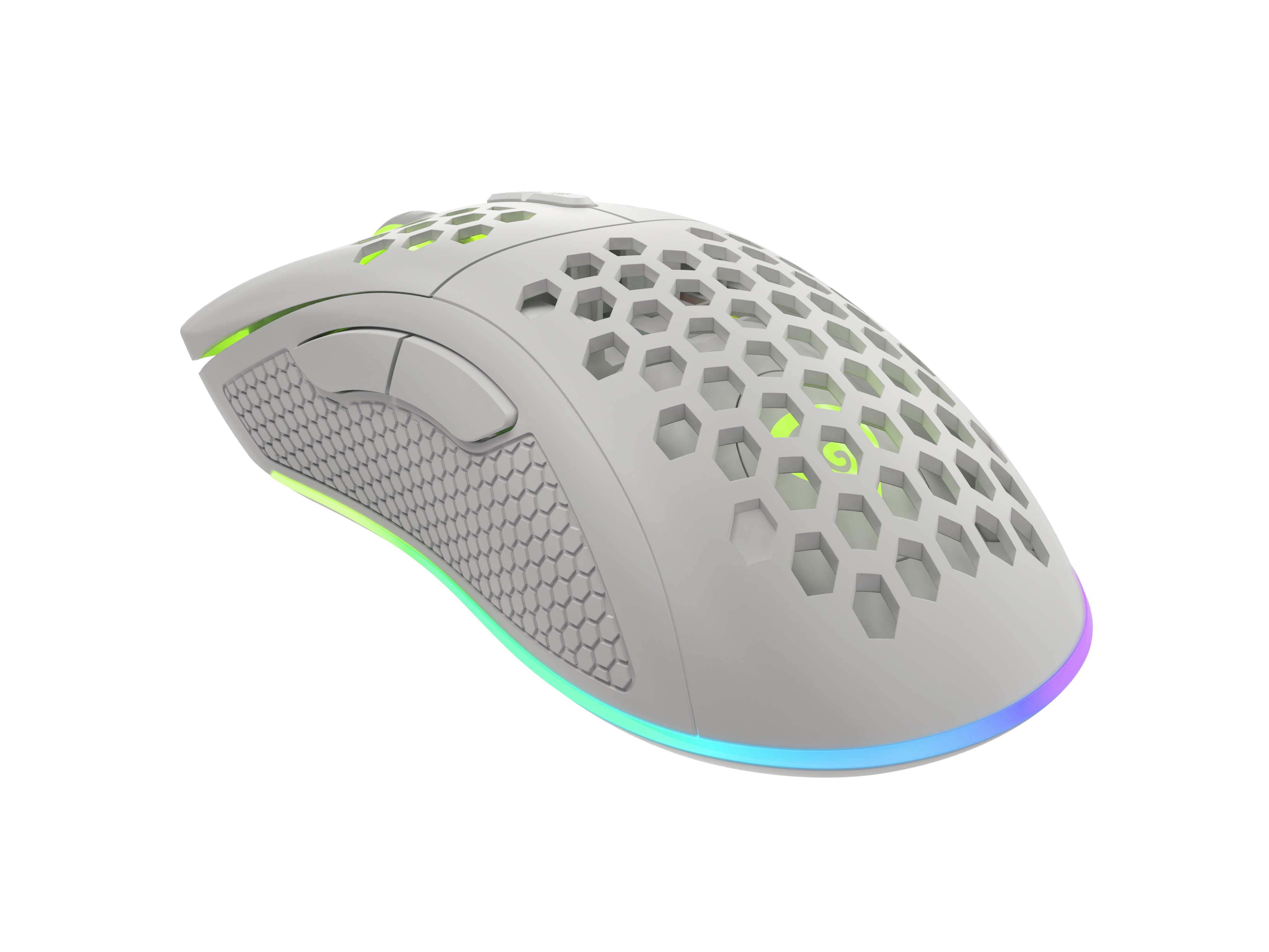 Genesis Krypton 555 beli gejmerski miš 8000 DPI