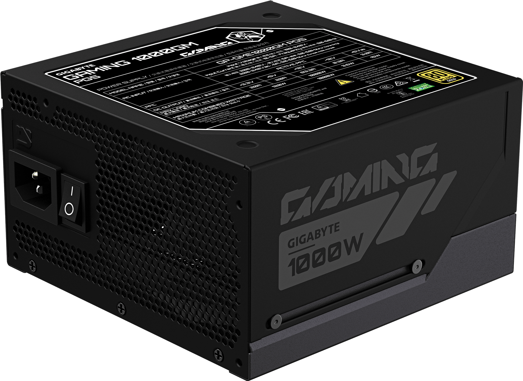 Gigabyte GAMING 1000GM PG5 napajanje 1000 W, 80 PLUS Gold, potpuno modularno