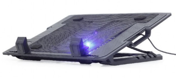 Gembird NBS-1F17T-01 rashladno postolje za laptop do 17 inča, 150 mm ventilator