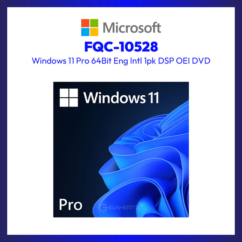 Microsoft Windows 11 Pro 64-bit OEM licenca za 1 PC, DVD English Intl