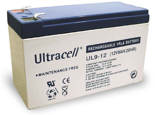 Ultracell UL9-12 VRLA baterija za UPS, 12 V / 9 Ah