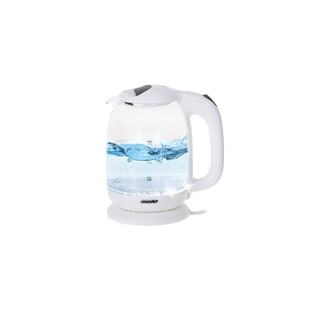 MESKO MS 1302W stakleni ketler, beli, 1,7 l, do 2200 W