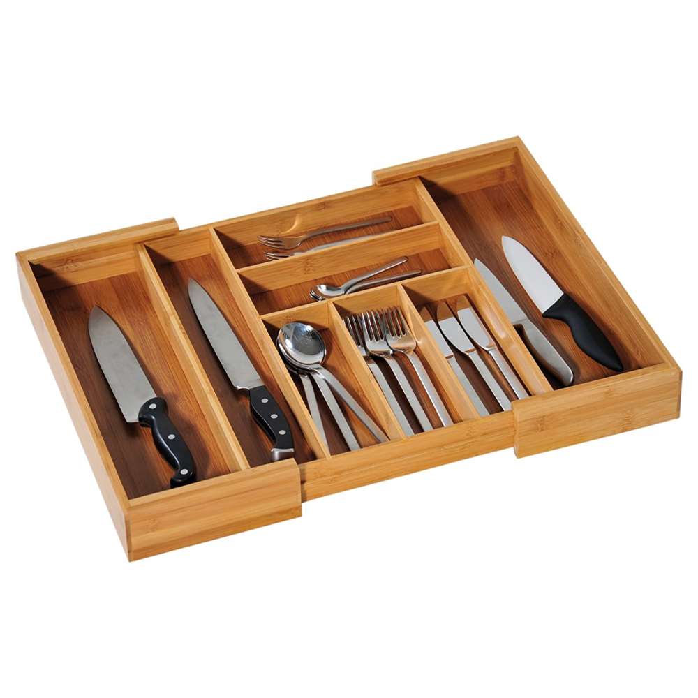 KESPER 58085 podesivi organizator za pribor od bambusa, 35–58 cm