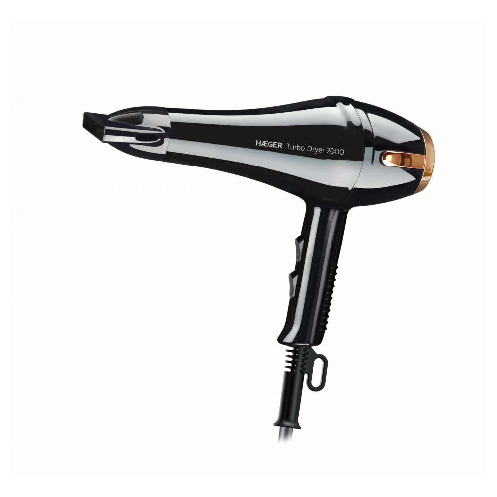 Haeger Turbo Dryer HD-200.015A fen za kosu 2000 W sa difuzorom i koncentratorom