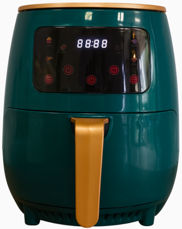 Quantek Q1301GR digitalna friteza na vruć vazduh 6 l, zelena