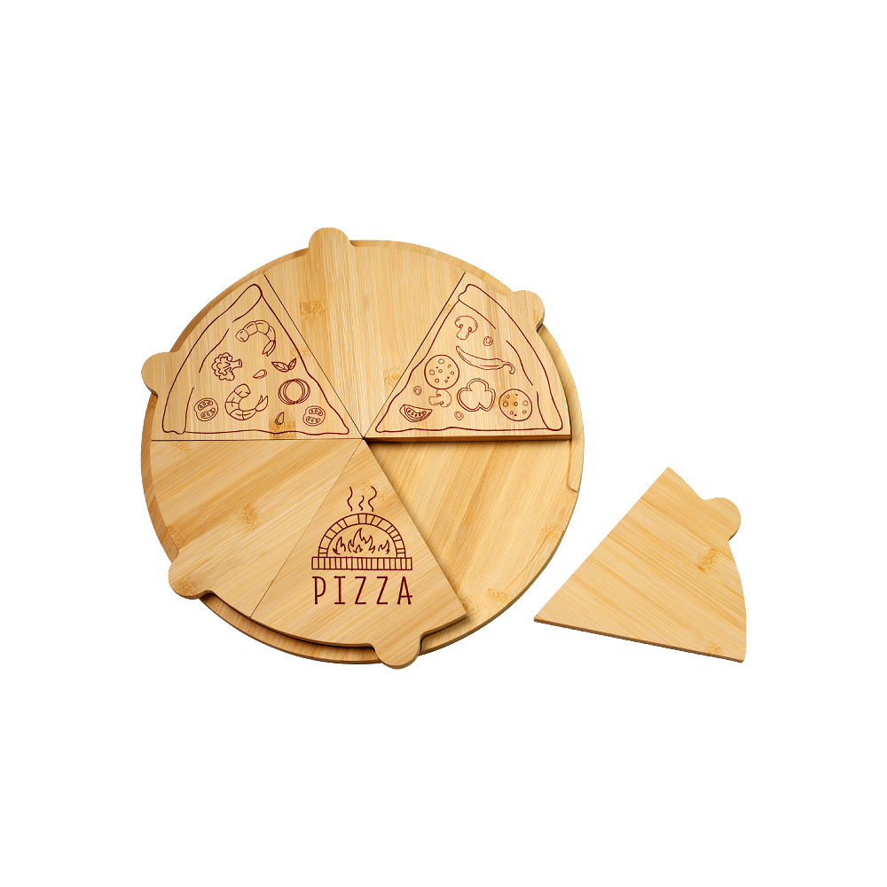 Kesper KSP58468 bambusova daska za picu sa šest odvojivih kriški, Ø 36,5 cm