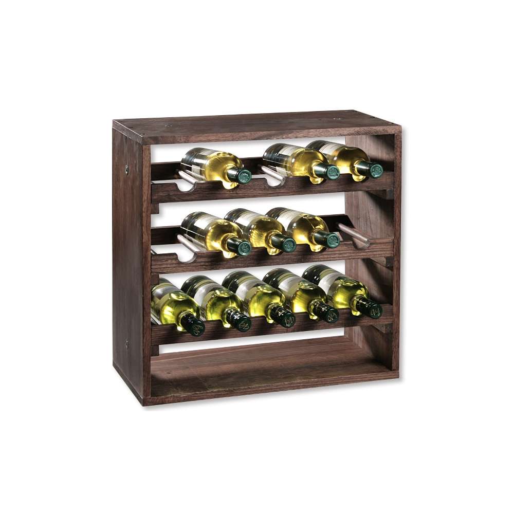 Kesper 69243 drvena polica za vino, 15 boca