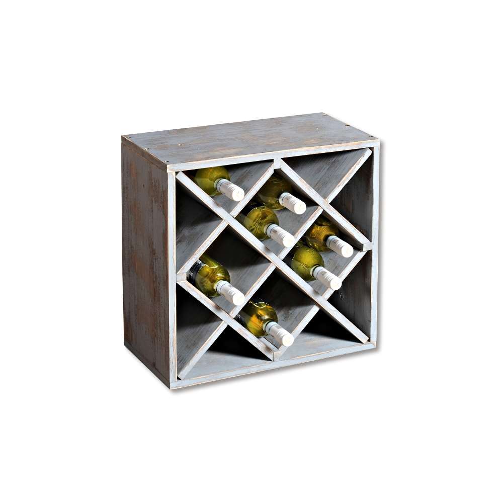 Kesper 69246 siva polica za vino za 12 boca