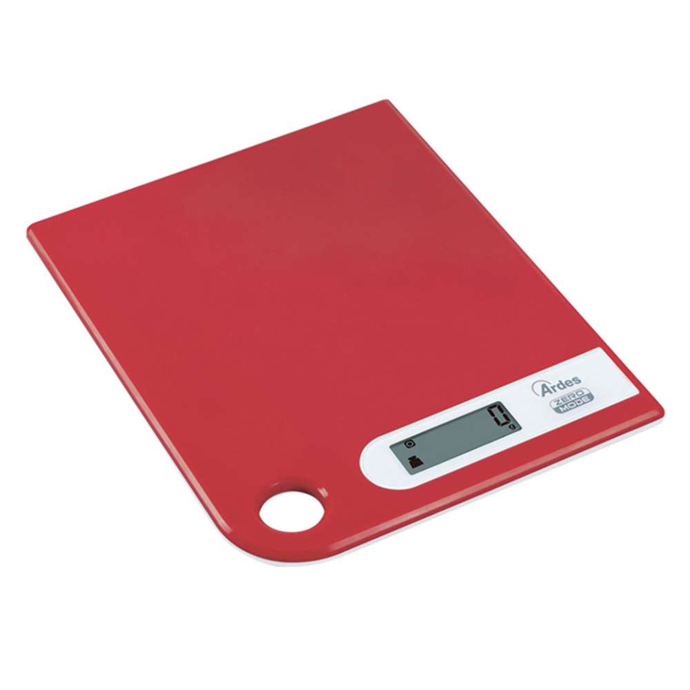 Ardes AR1PA1/R digitalna kuhinjska vaga, crvena, do 5 kg