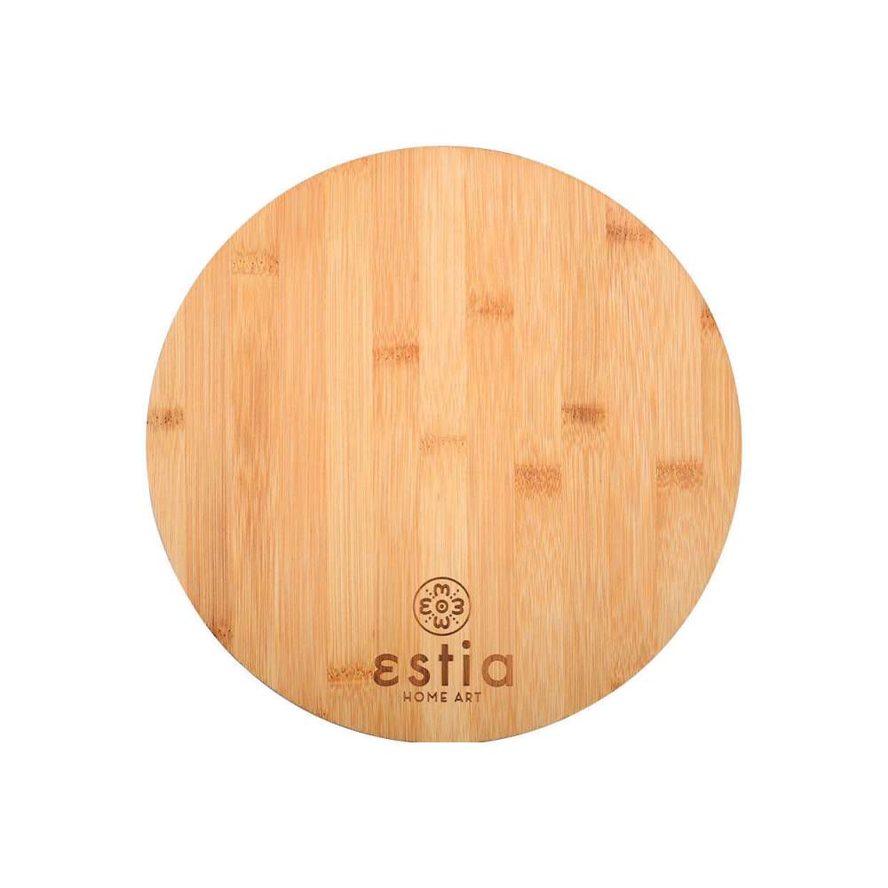 Estia 01-13769 okrugla daska od bambusa za sečenje i serviranje 28 cm