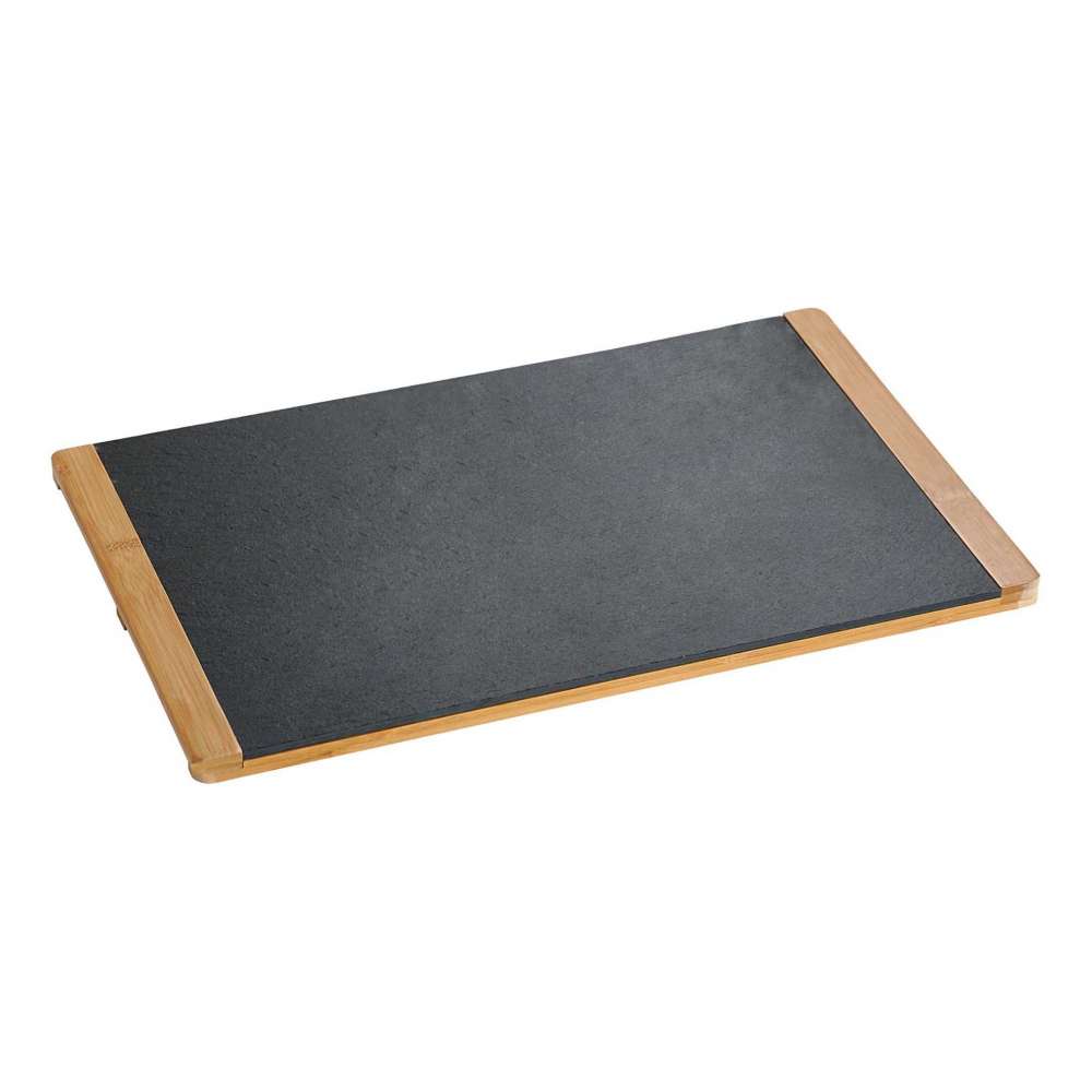Kesper KSP38130 daska za serviranje od škriljca i bambusa, 34 × 26 cm
