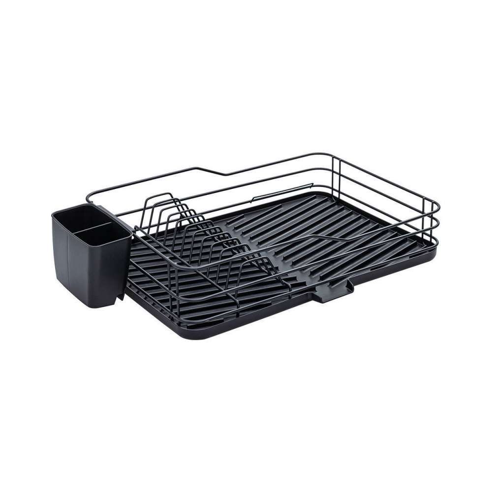 Estia ES01-9618 metalni oceđivač za sudove 43 × 31 cm, crni