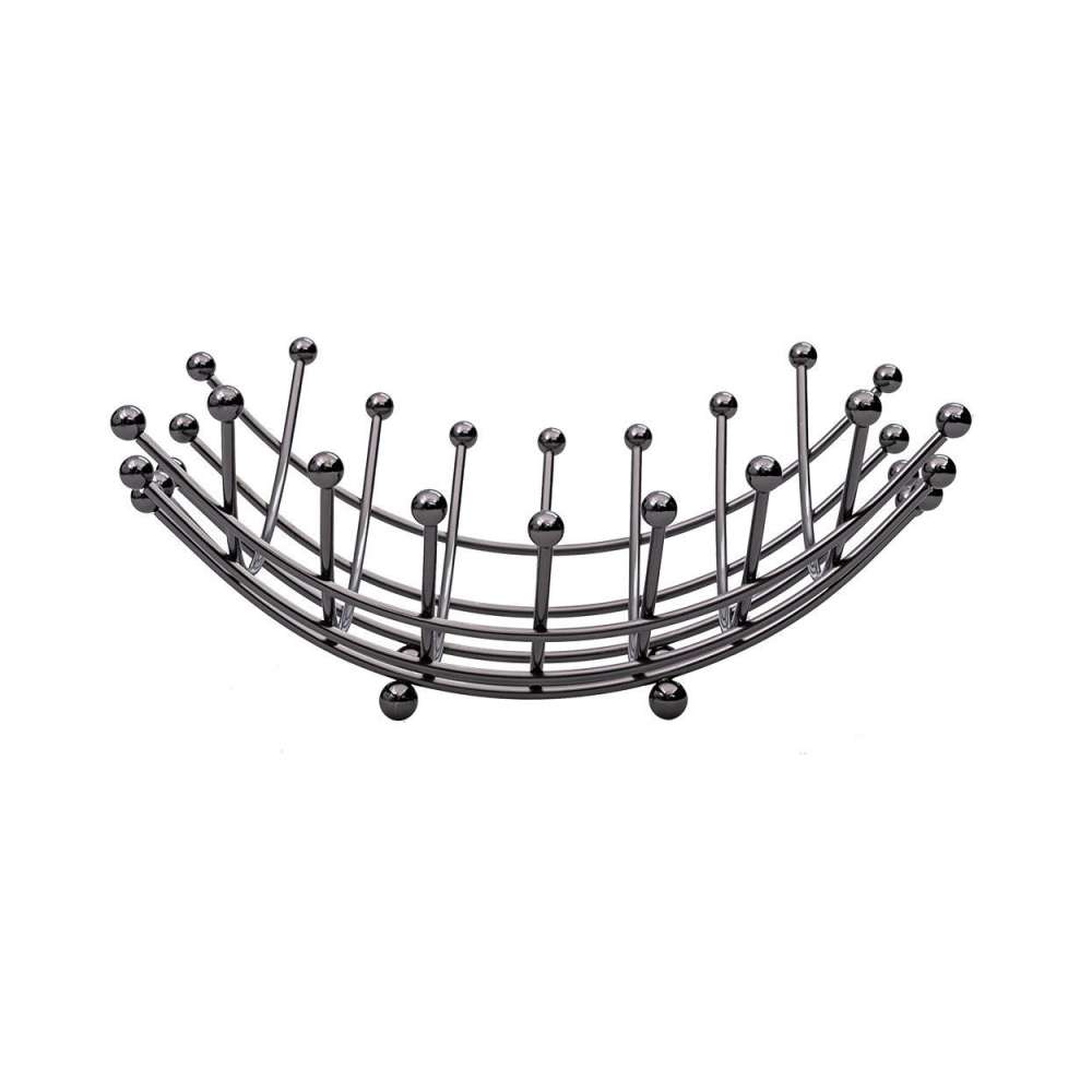 Estia ES01-5672 Nickel Black korpa za voće 30,8 cm