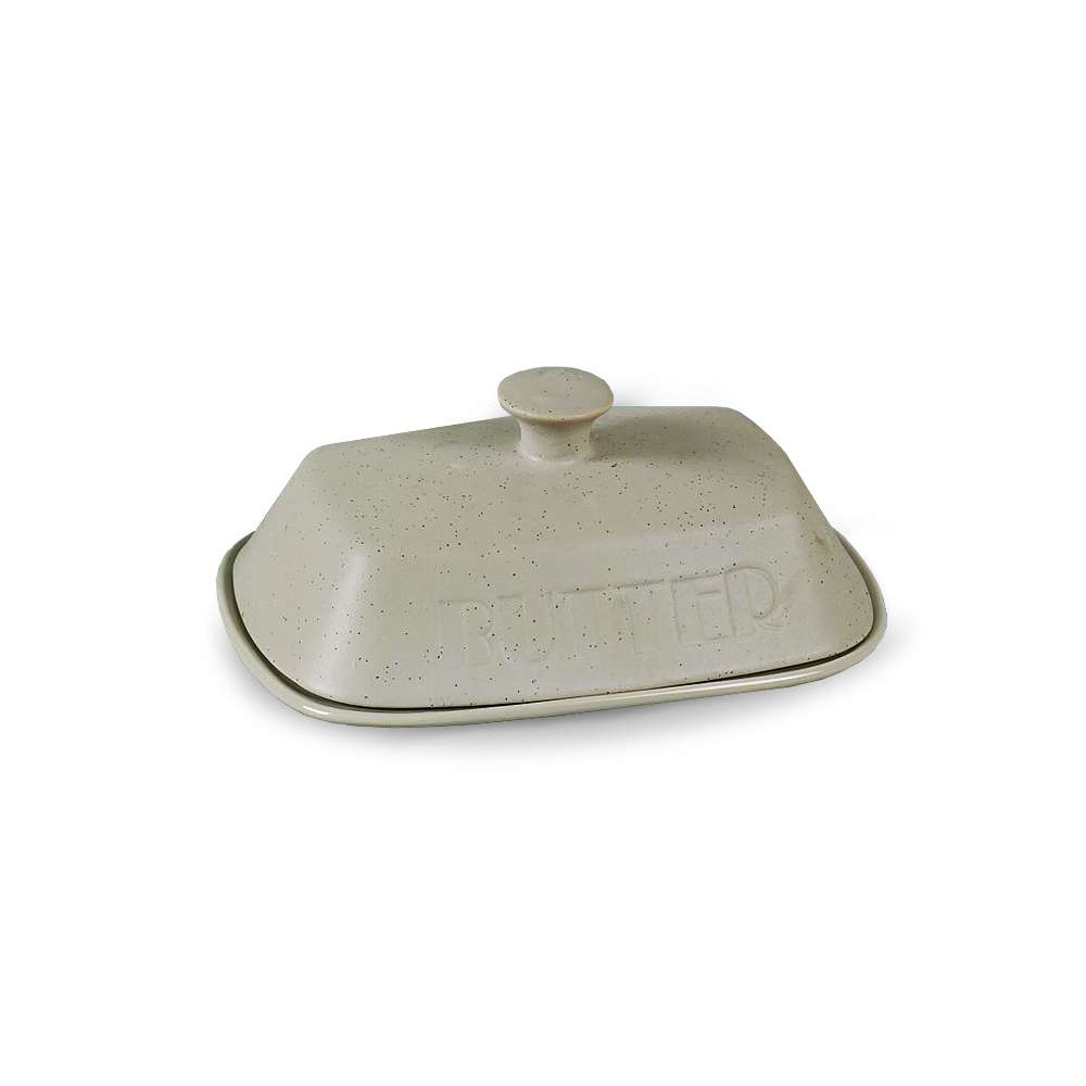 Maestro MR-20028-45 Stone keramička posuda za puter, bež