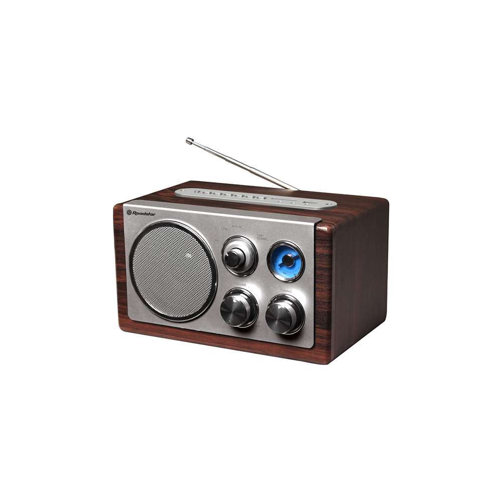 Roadstar HRA1345NUSWD drveni FM radio sa USB i SD reprodukcijom